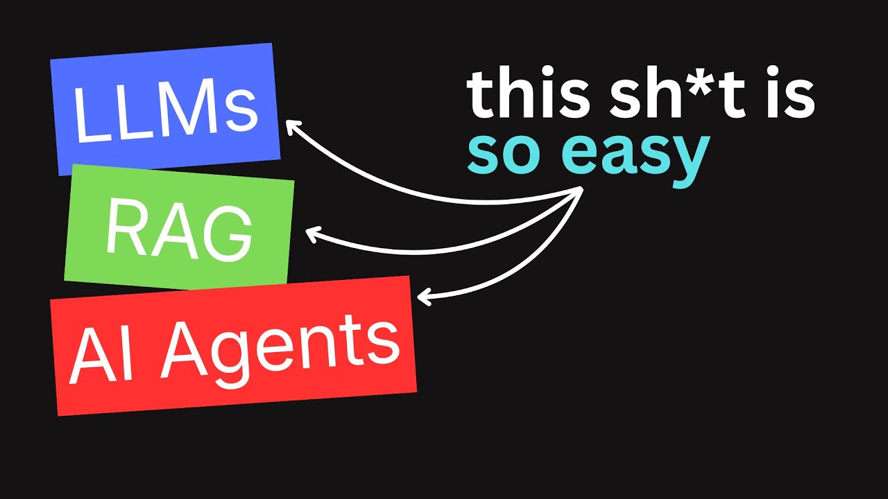 LLMs, RAG, and AI agents - the simplest explanation you'll ever find