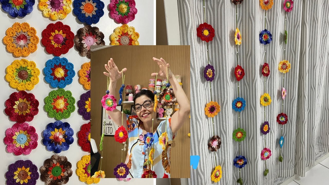 #vlog 🌼Varais de flores para decoração e encomendas prontas! #crochet #arte #handmade 