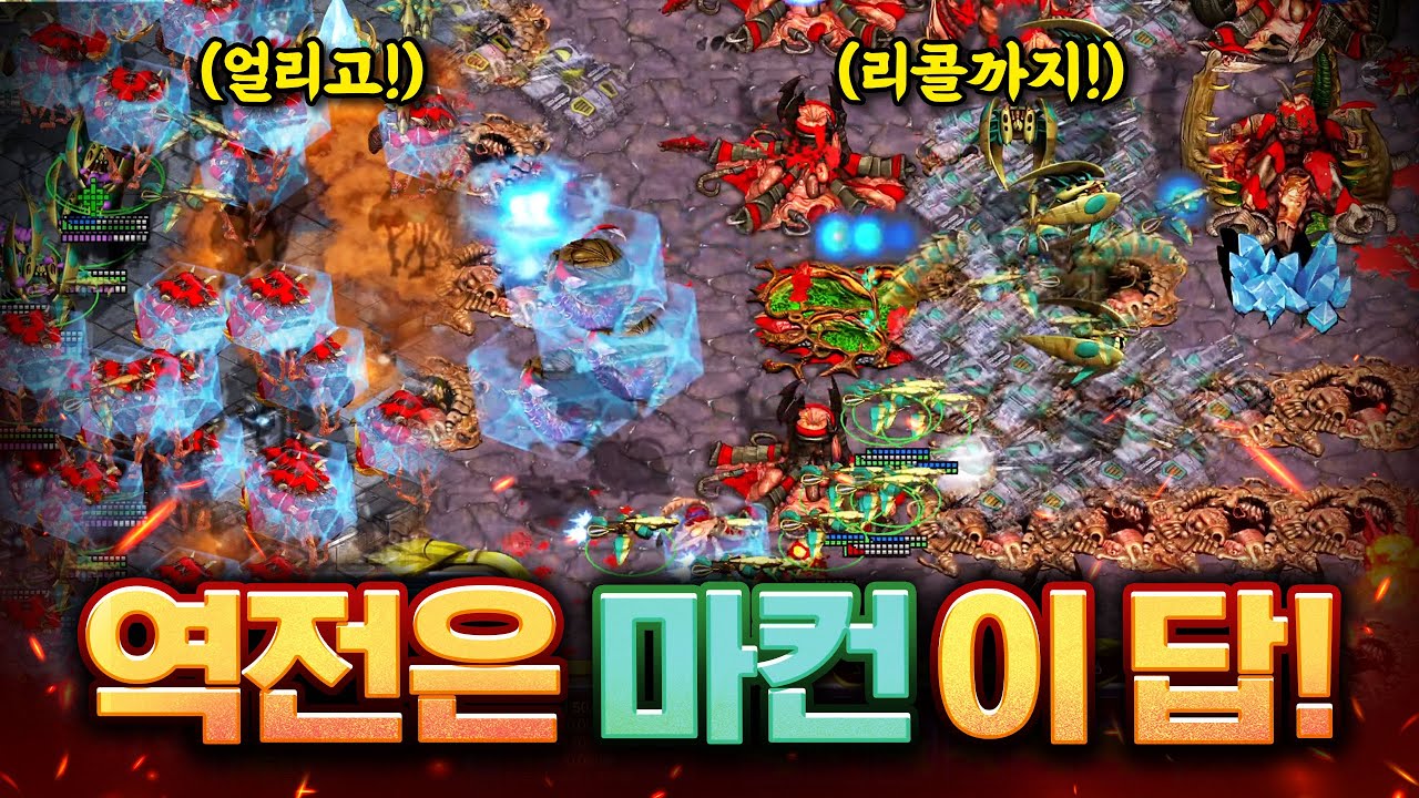 역전을 위해 2종족 운영을 하게 되었습니다. 인구수 300 폭탄 리콜 갑니다!