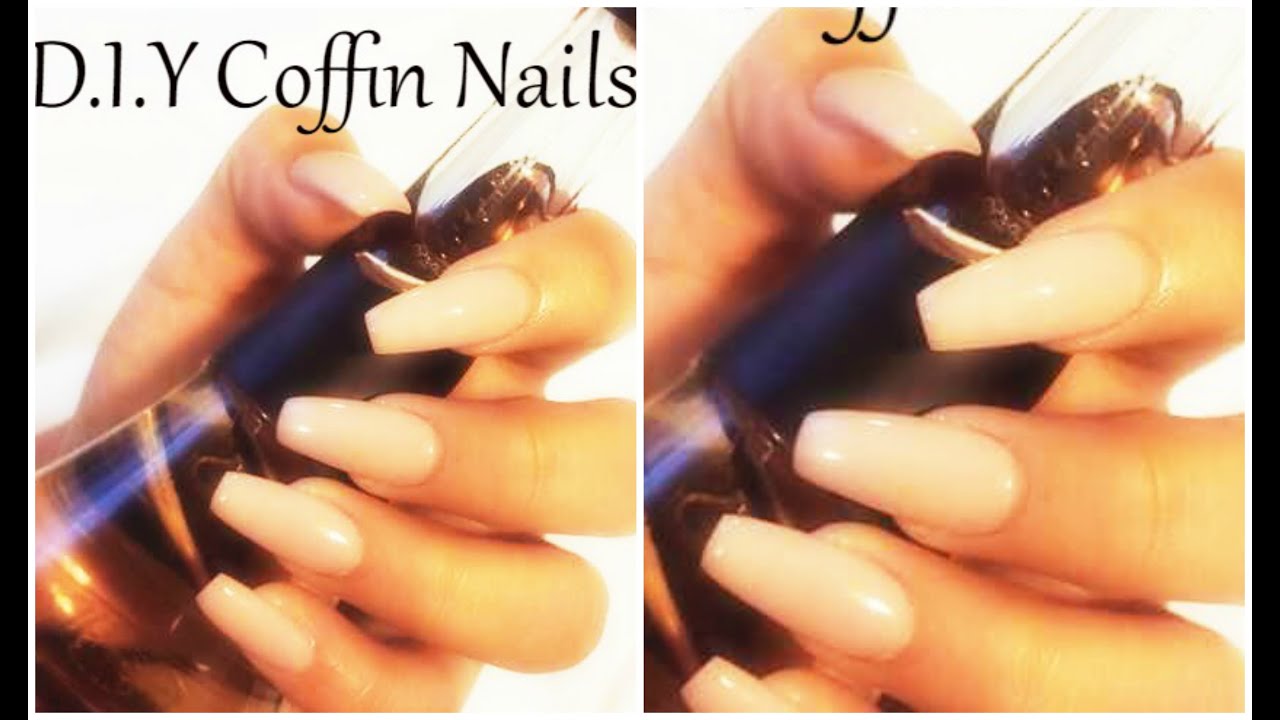 D.I.Y Coffin Shape Nails | 