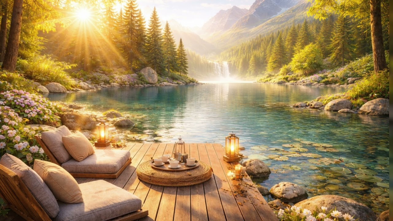 Luxury Nature Ambience Spa 🕯️ | Calm Mind &  Relax  in 4K Deep Relaxation Nature Scene for TV & Mind