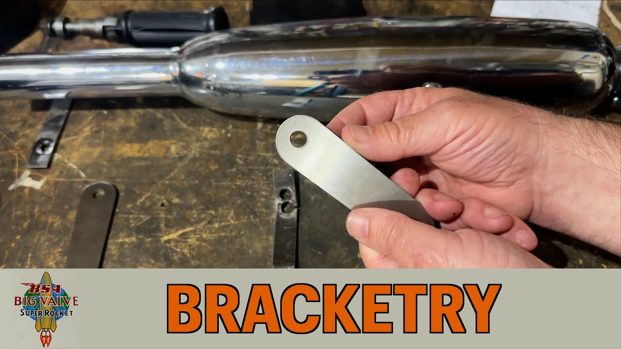 1962 BSA A10 Super Rocket (Part 14) - Muffler Brackets