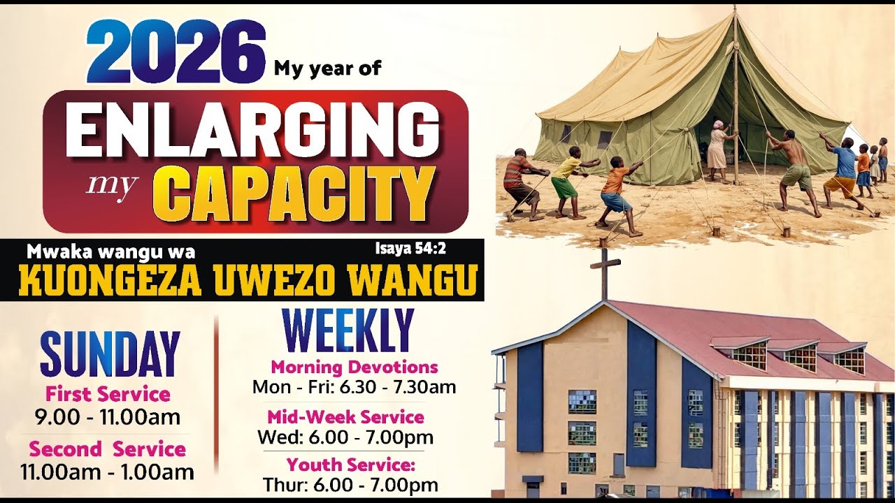 18.01.2026 | Second Service | Enlarging My Capacity with Pastor Alice