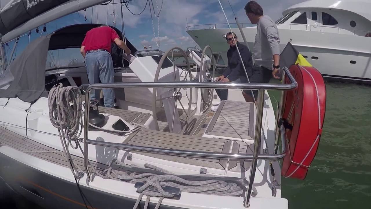 zeilenopzee met Hanse 455