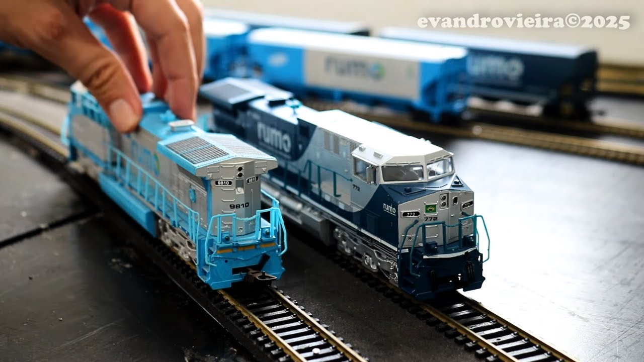 Trem em Miniatura da Rumo - Locomotivas AC44i Escala Ho