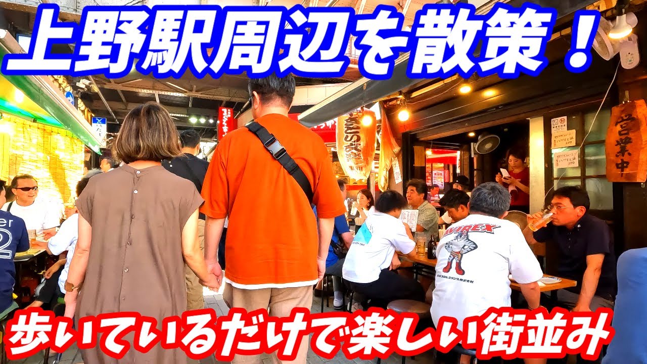 【巨大繁華街】上野駅周辺を散策！東京都台東区(Japan Walking around Ueno Station)