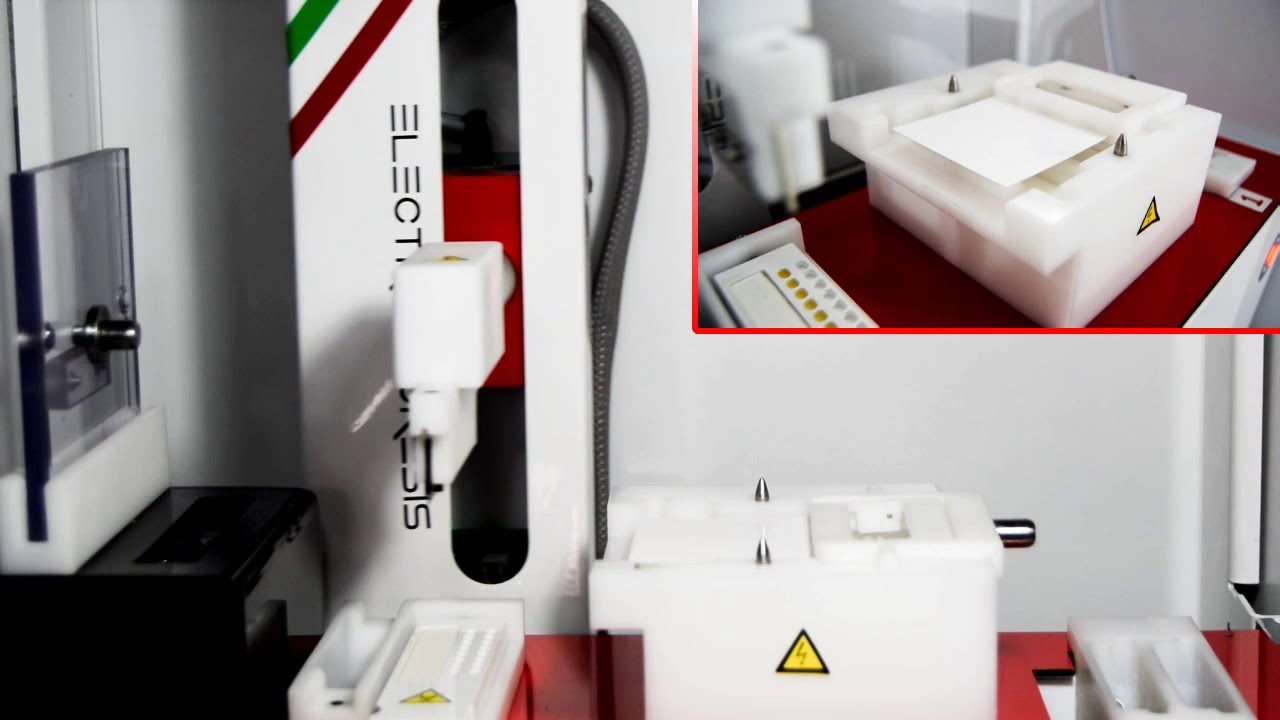 VIDEO 6   Electrophoresis Process SAIO Automatic Instrument in acetate of cellulose