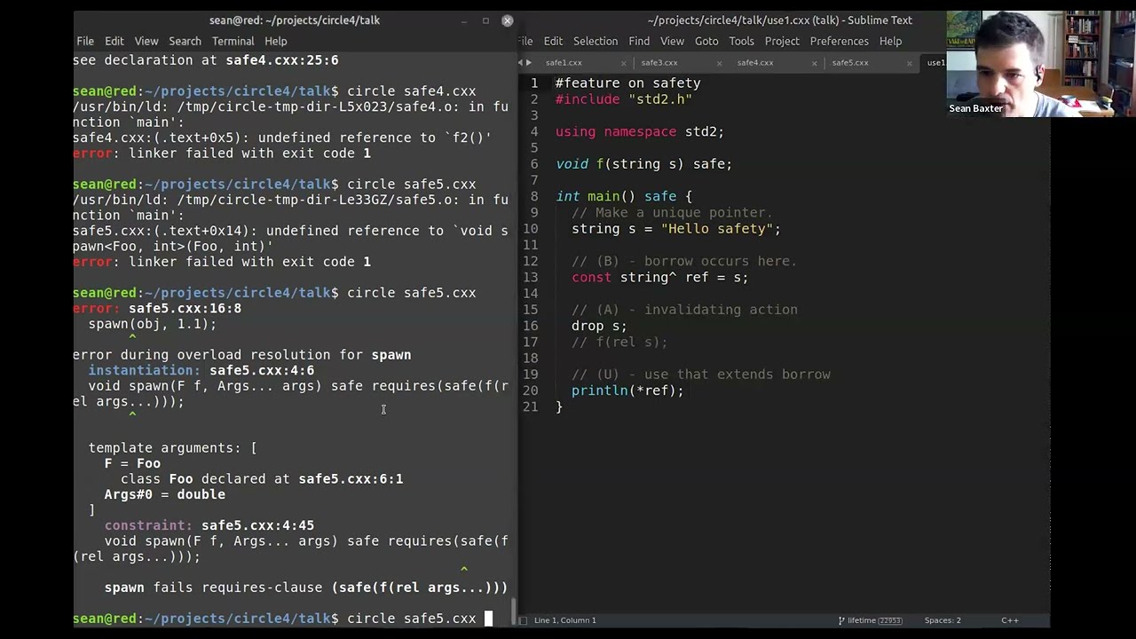 Sean Baxter: Safe C++