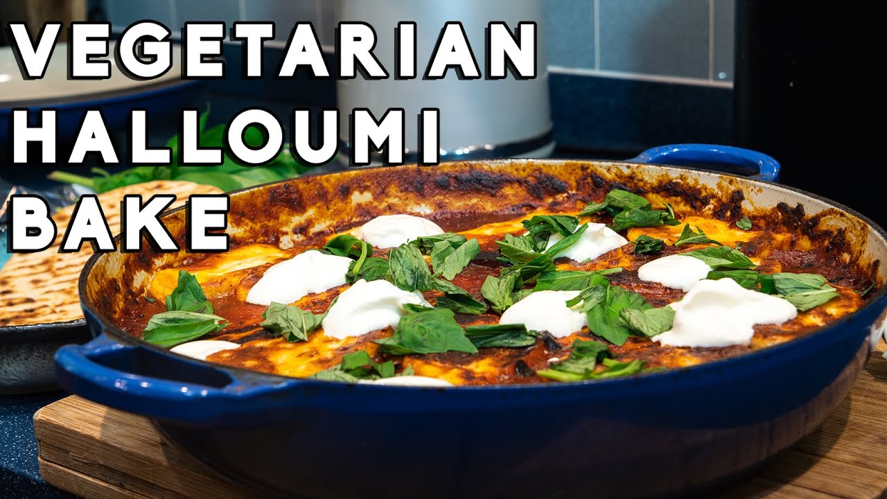 Delicious Vegetarian Halloumi Bake