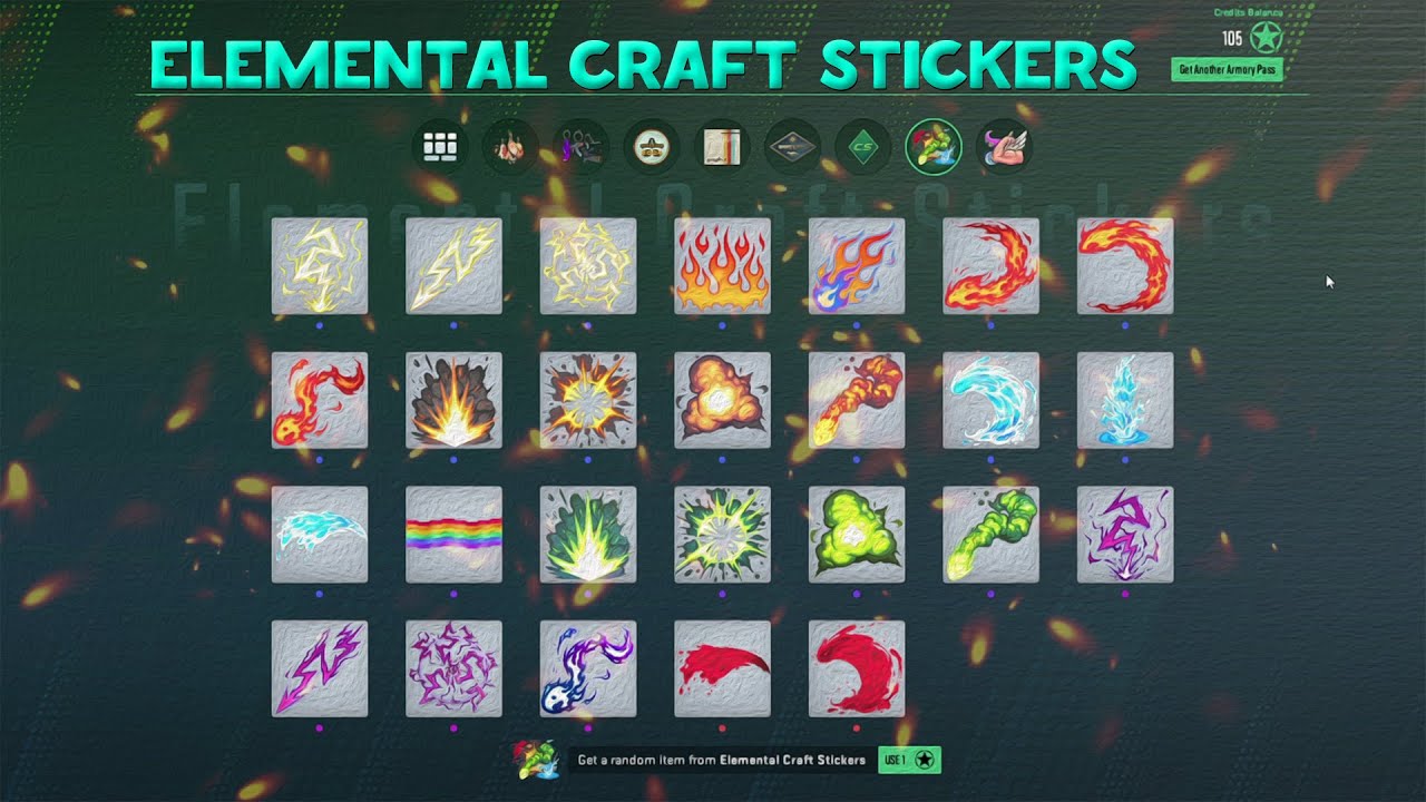 ОТКРЫВАЮ 105 ЗВЁЗД В ARMORY И ВОТ ЧТО ВЫПАЛО! (ELEMENTAL CRAFT STICKERS) CS 2