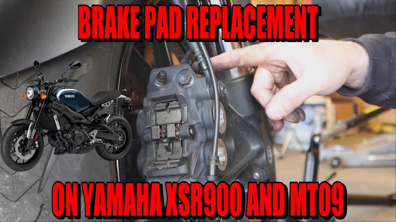 BRAKE PAD REPLACEMENT ON YAMAHA XSR900 AND MT09