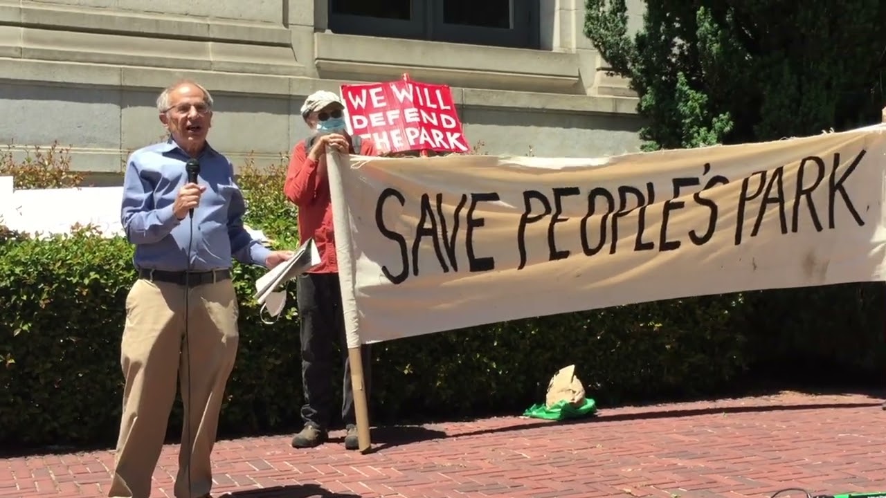 James Chanin speaks out to save People’s Park in Berkeley