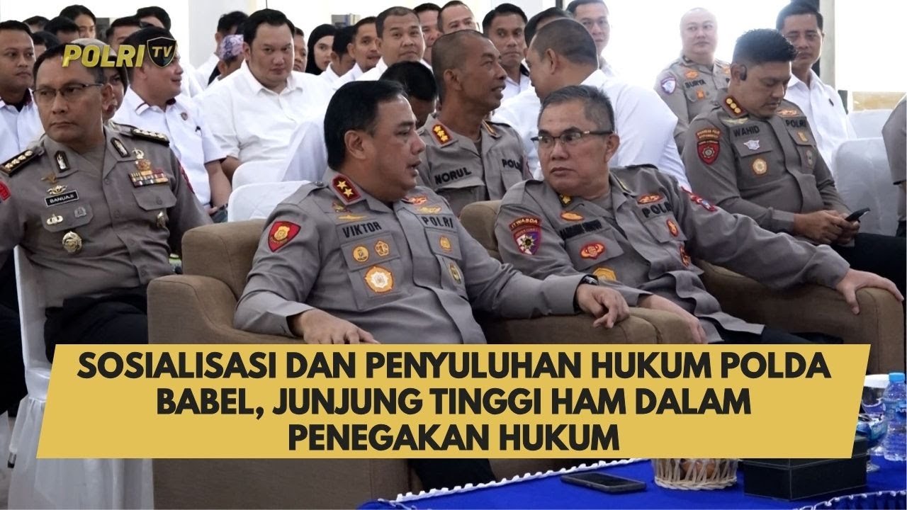 SOSIALISASI DAN PENYULUHAN HUKUM POLDA BABEL, JUNJUNG TINGGI HAM DALAM PENEGAKAN HUKUM
