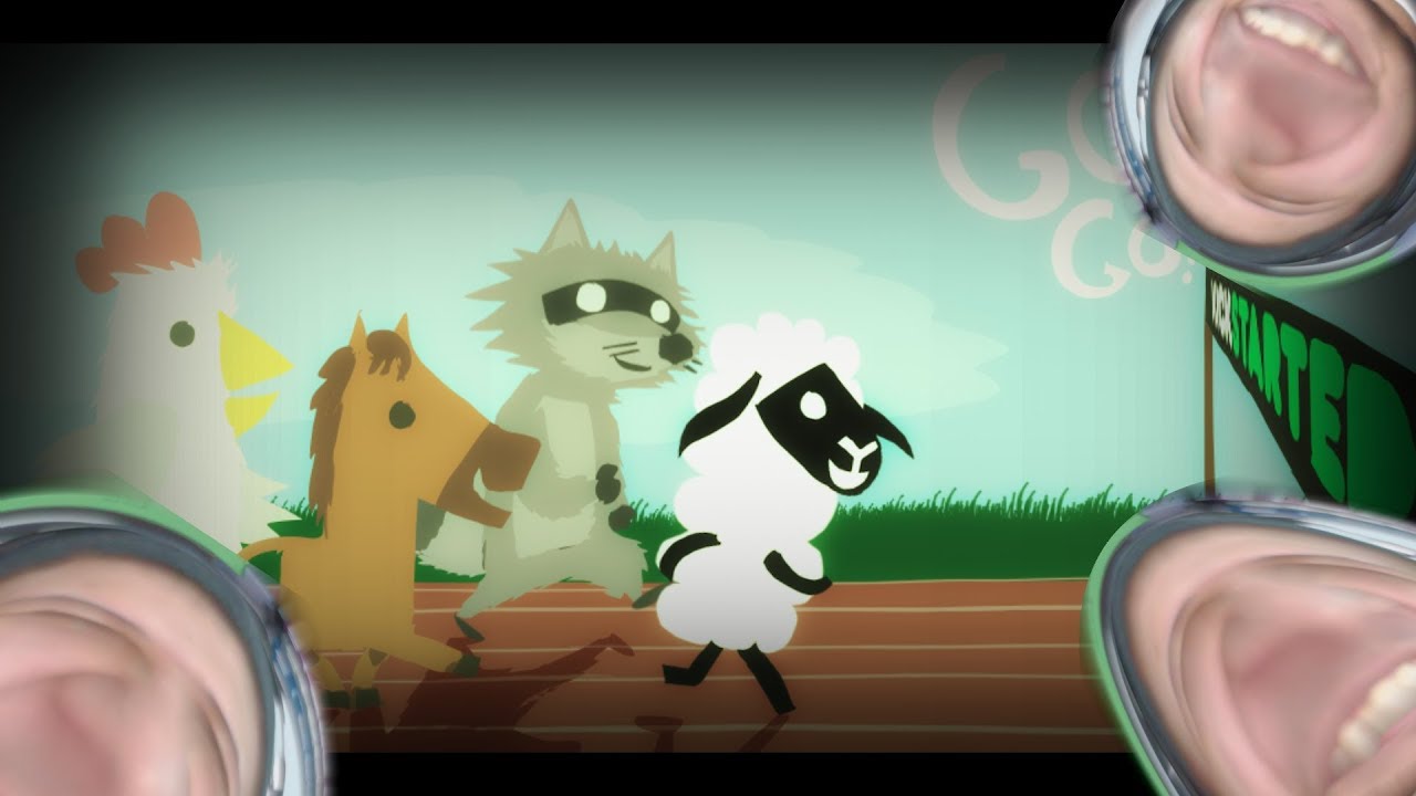 حصان غبي وخروف ذكي   (ultimate chicken horse) مع الشباب ضحك