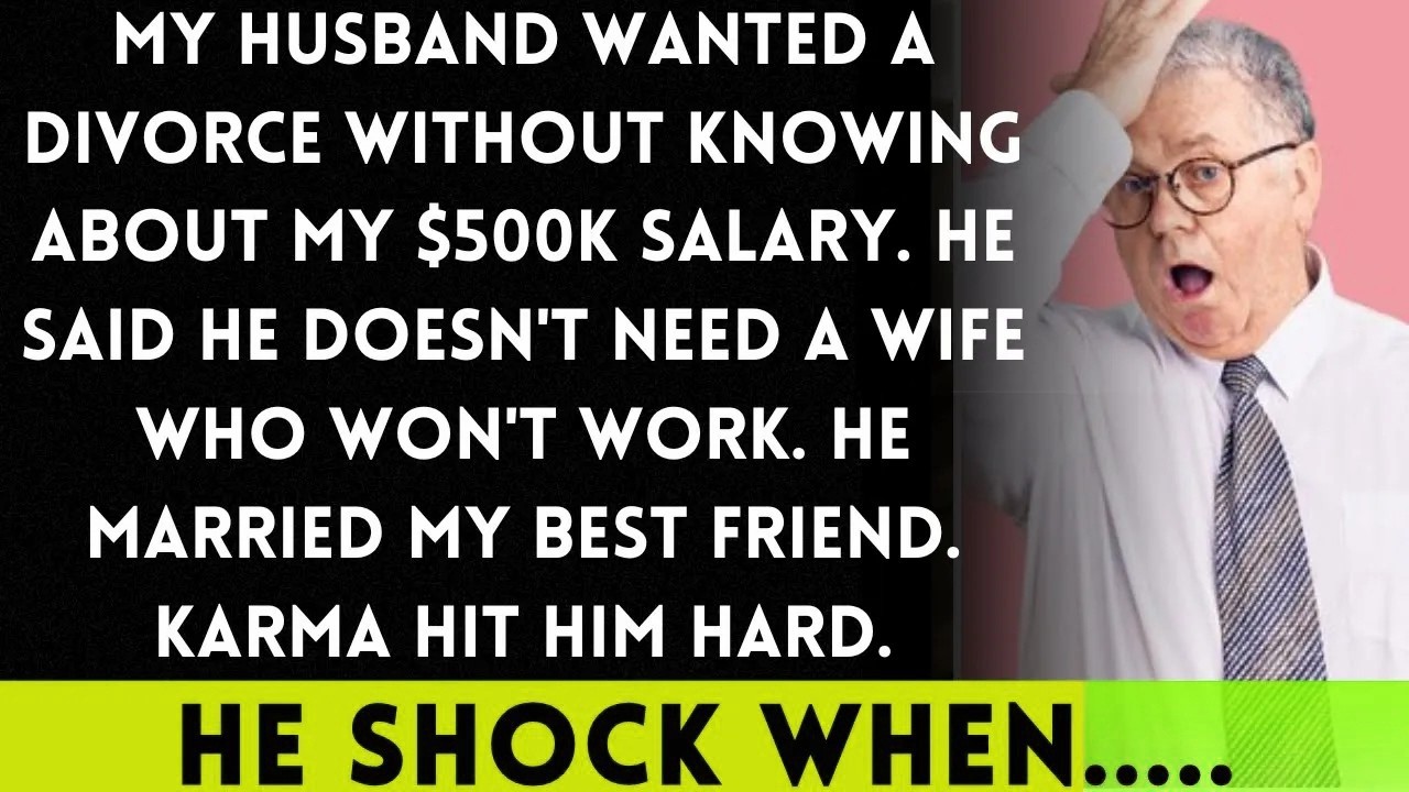 My Husband Divorced Me Without Knowing I Earn $500K; He Married My Best Friend, and Karma Caugh