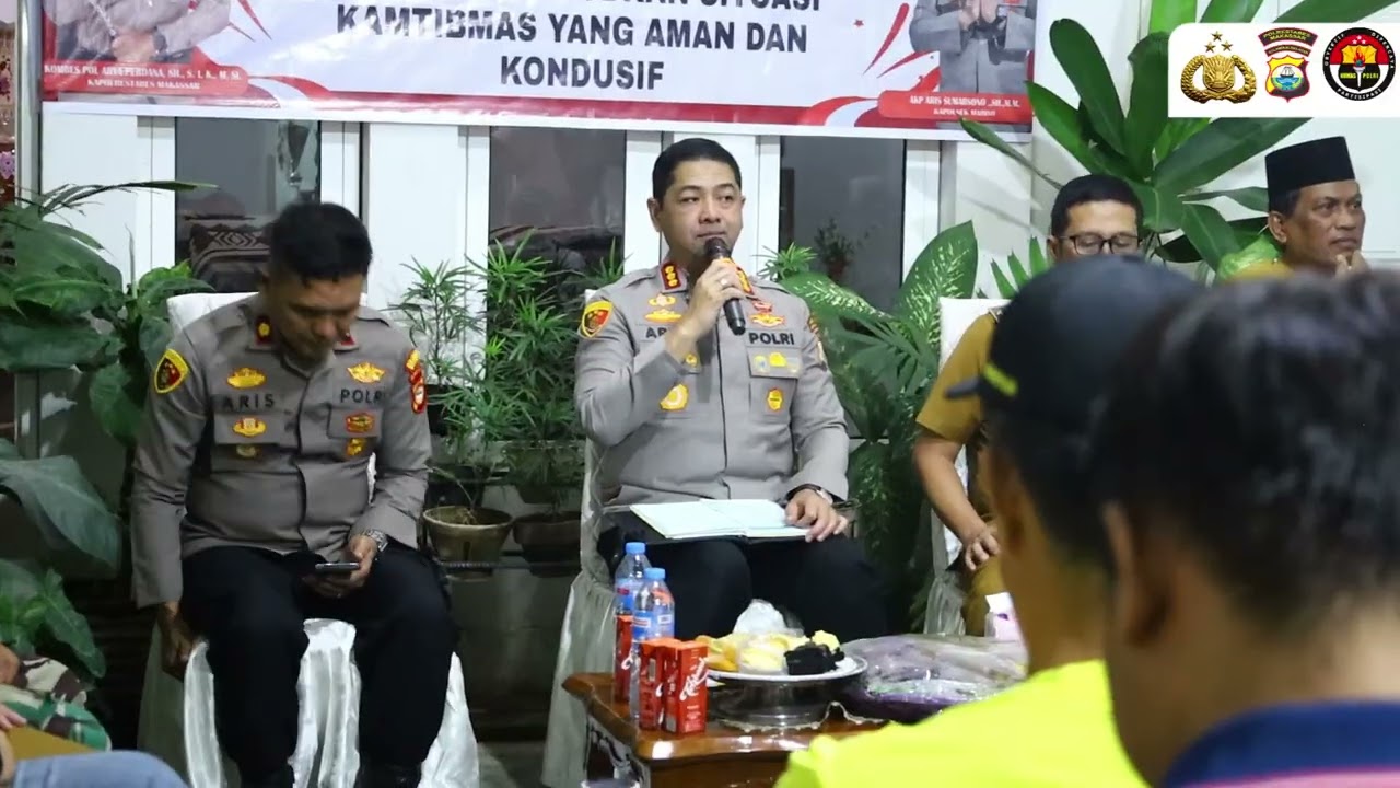 Ngopi Kamtibmas, Kapolrestabes Makassar Serap Aspirasi Warga Mariso