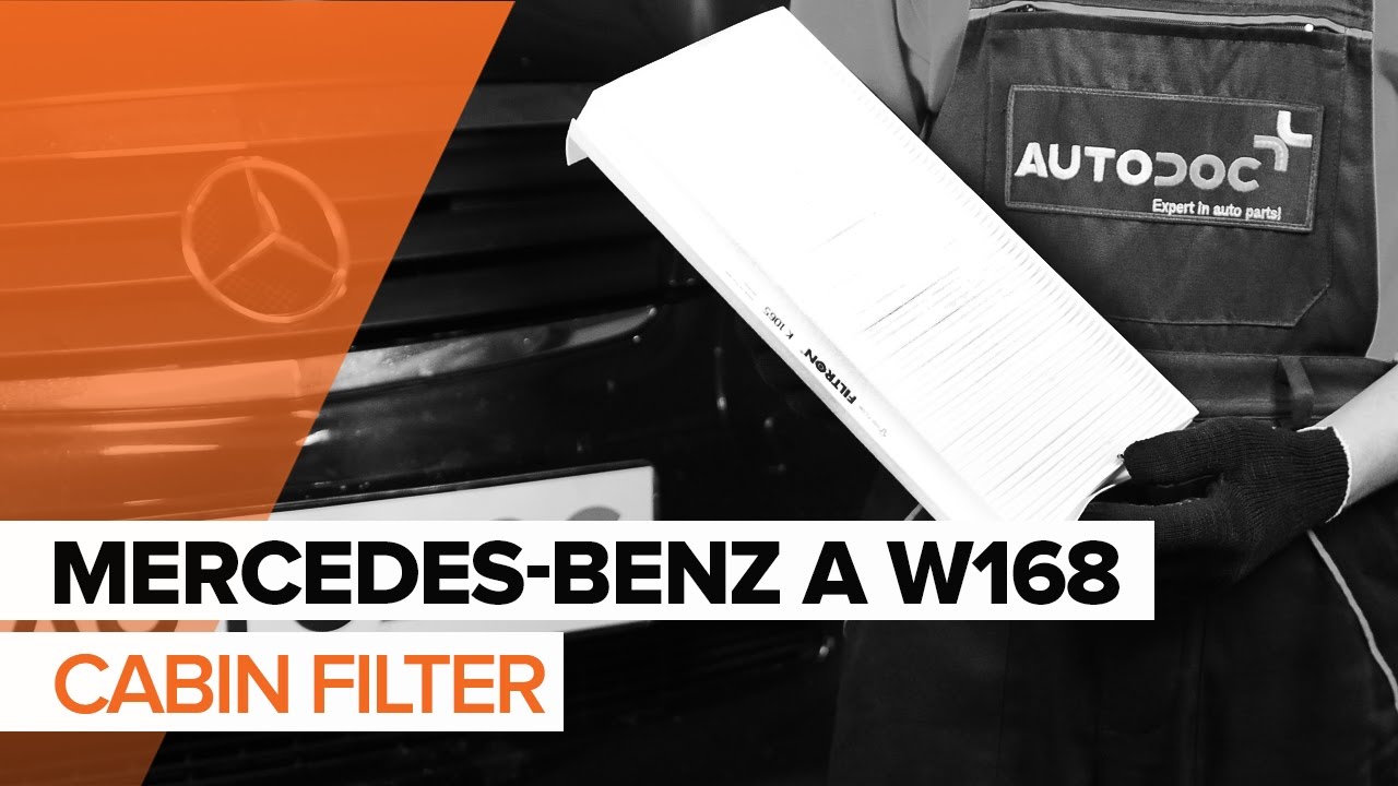 How to change Pollen Filter on MERCEDES-BENZ A W168 TUTORIAL | AUTODOC