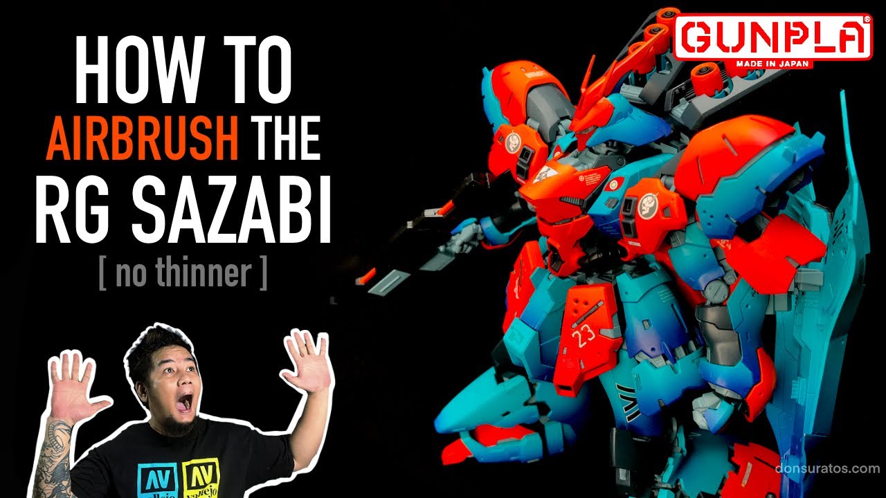 HOW to Paint Gunpla | RG Sazabi | Vallejo Mecha Colors | 2021