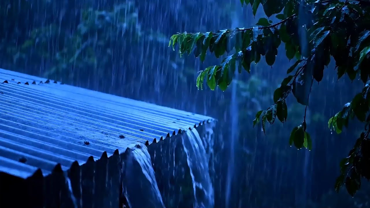 🌧 Comfort Rain on Steel Roof — Deep Sleeping Rain Sounds for Mind Peace & Total Relaxation 🌙