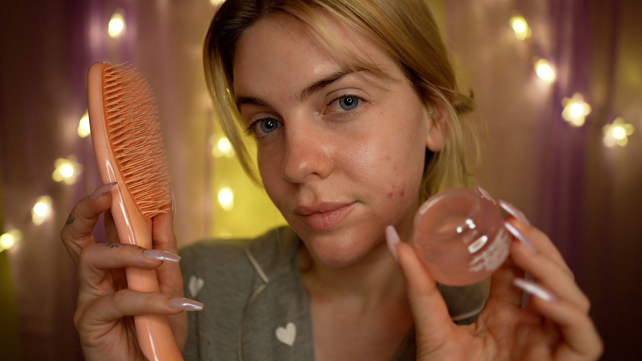 ASMR | Soin du visage ULTRA relaxant pour t’endormir 😴 (chuchotements, triggers…)