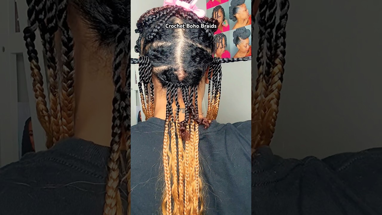 @HeyMaraPorter Express Crochet Hack with Boho Braids from @noblehairofficial