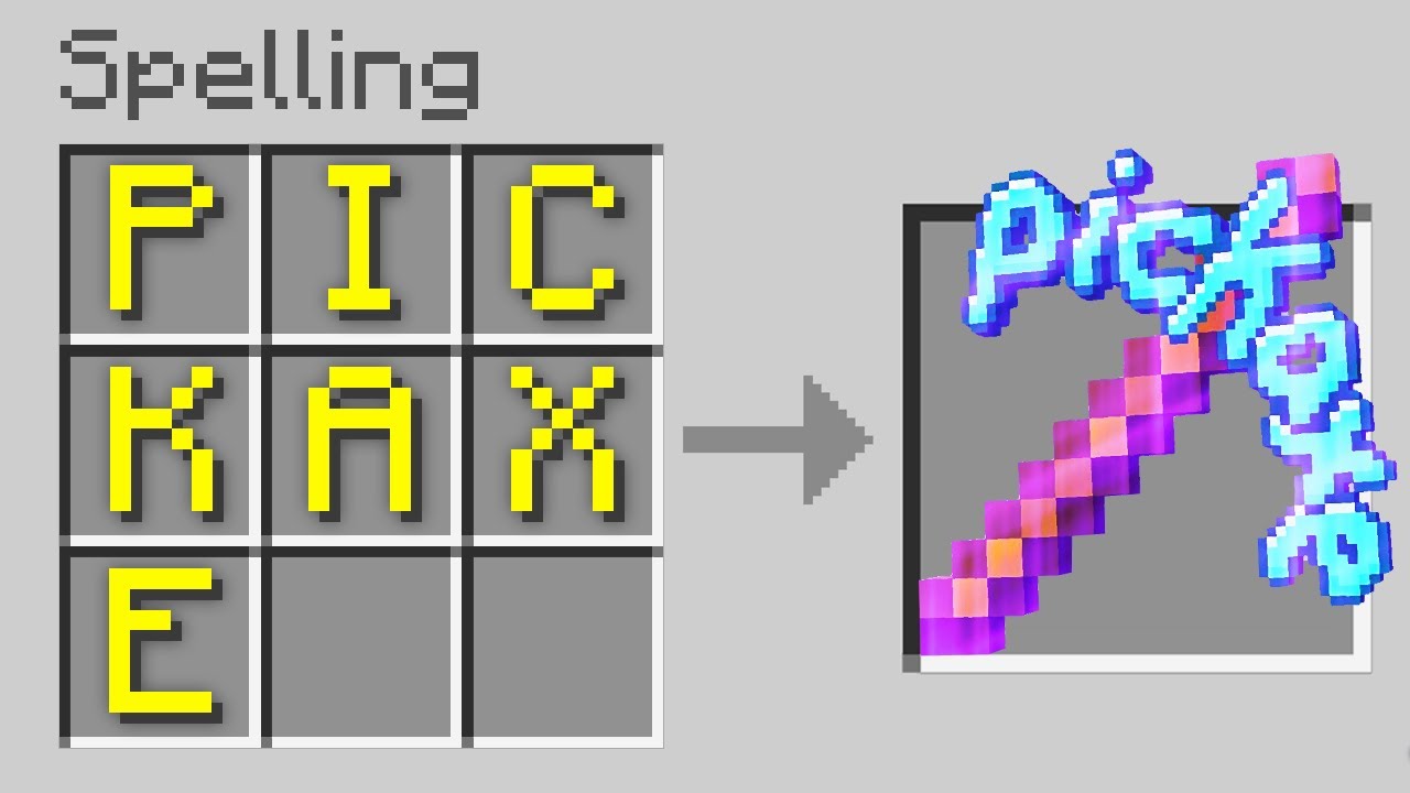 Minecraft, But You Can Spell Anything..