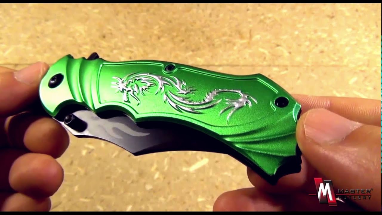 Видеоролик о складном ноже Master Cutlery MC-A003GN Fantasy