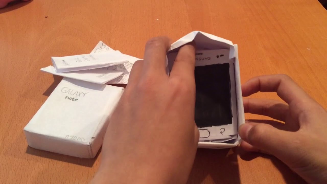 Mini papercraft : samsung galaxy note n7000 unboxing (quiet version)