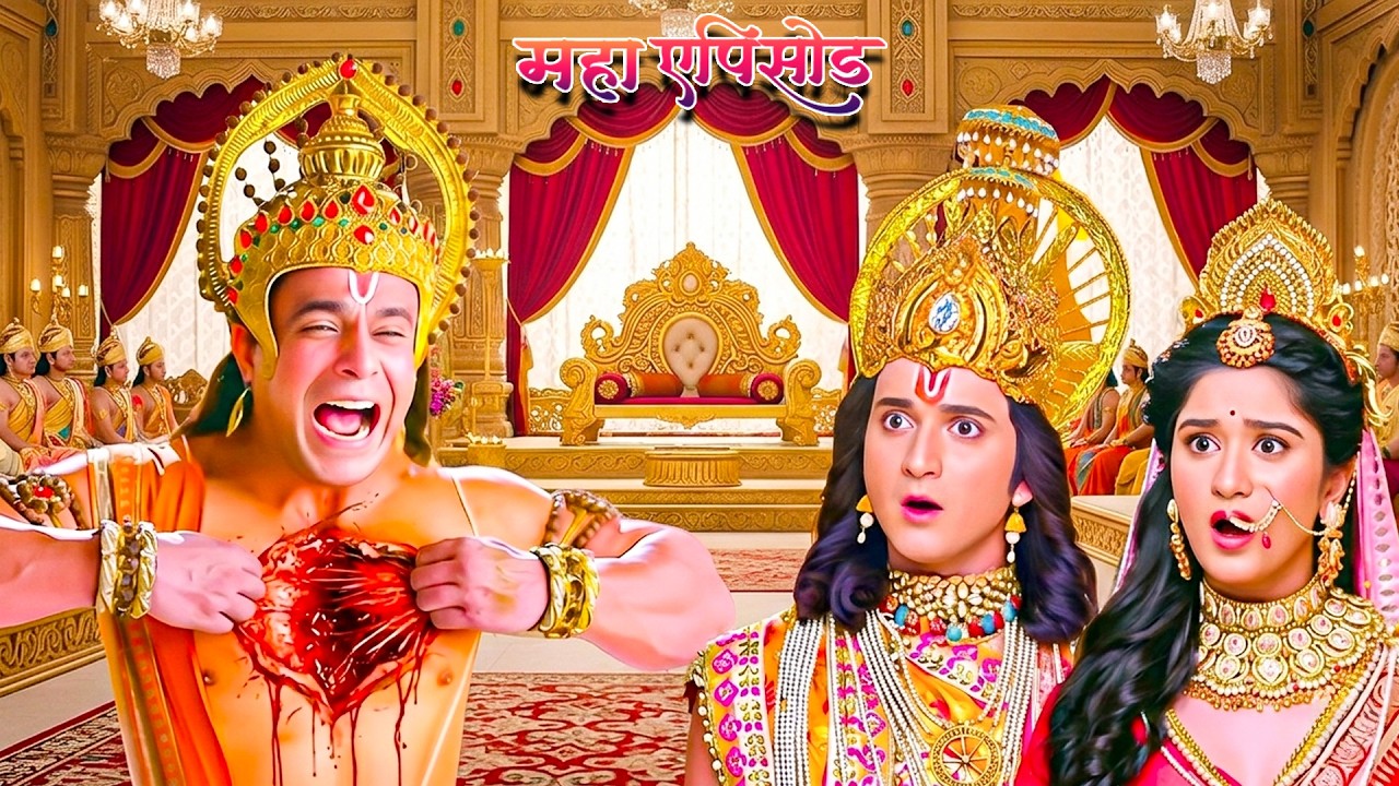 महाएपिसोड -महाबली हनुमान को अपना ह्रदय चिर क्यों साबित करनी पड़ी भक्ति ?श्रीमद् रामायण |Full Episode