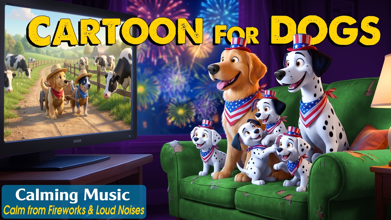 Cartoons for Dogs: Calming Dog TV for Fast Anxiety Relief at Home🐶 Dog Videos & Relax Music for Dogs