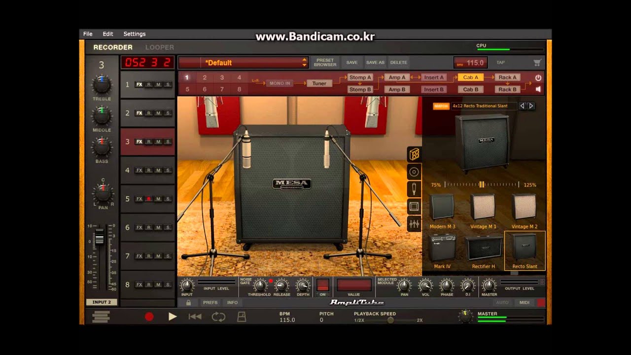 Sterling JP100D koa + Amplitube 4 Mark IV