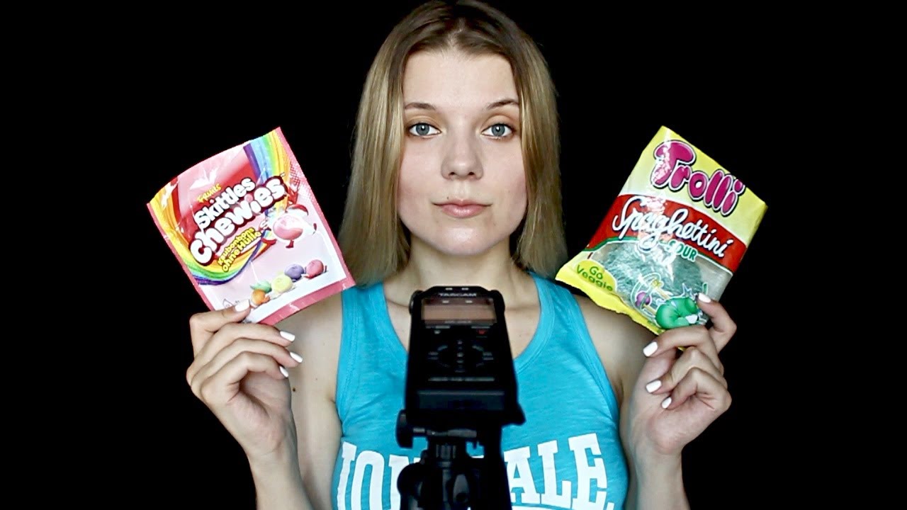 ASMR Ich probiere Süßigkeiten aus Deutschland