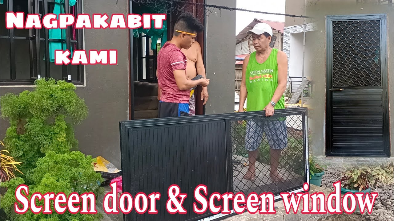 Nagpagawa kami Ng Screen door at Screen window