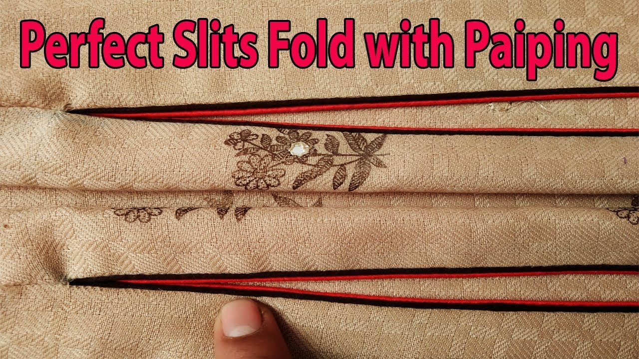 जाने डबल पाइपिंग बनाना और चाक में लगाना | how to attach Double doori piping in kurti slits(चाक) |