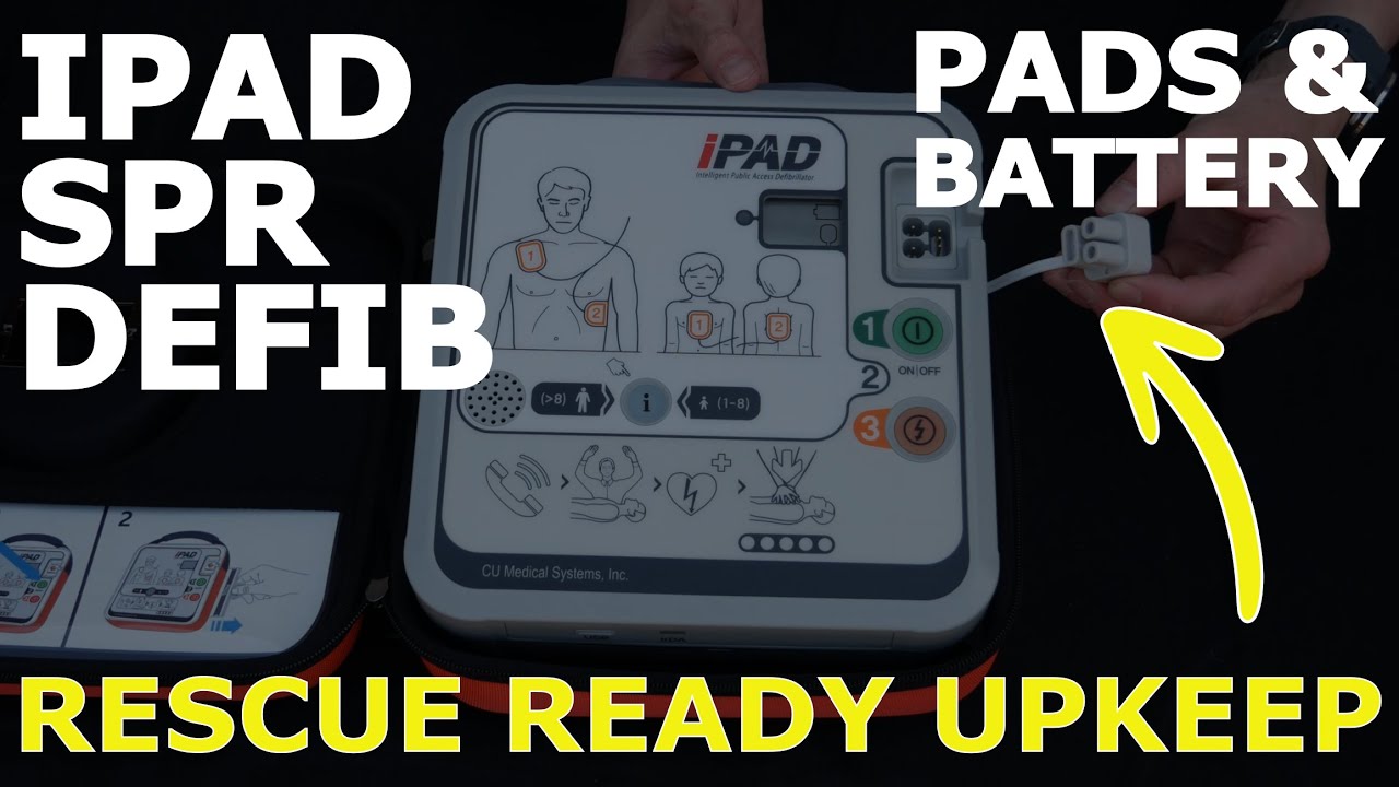 IPAD SPR Defib - AED maintenance how-to | Changing pads and battery