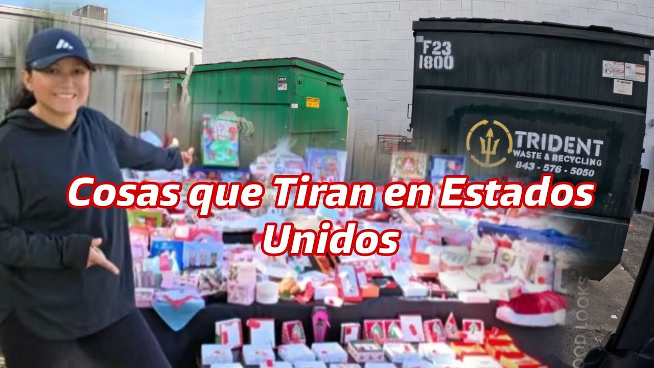 Cosas que Tiran en Estados Unidos #videoviral #dumpsterdiving TESOROS EN LA BASURA 