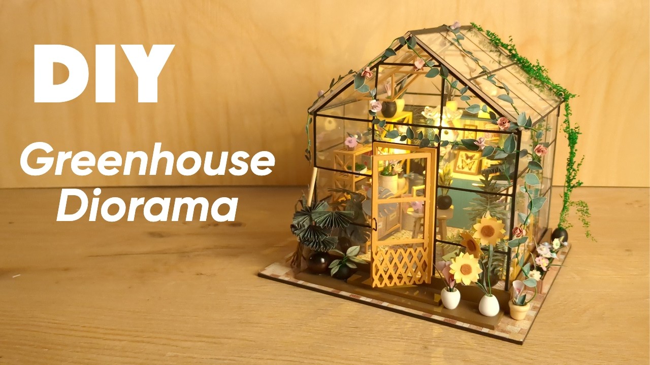 Miniature Greenhouse Diorama Full build