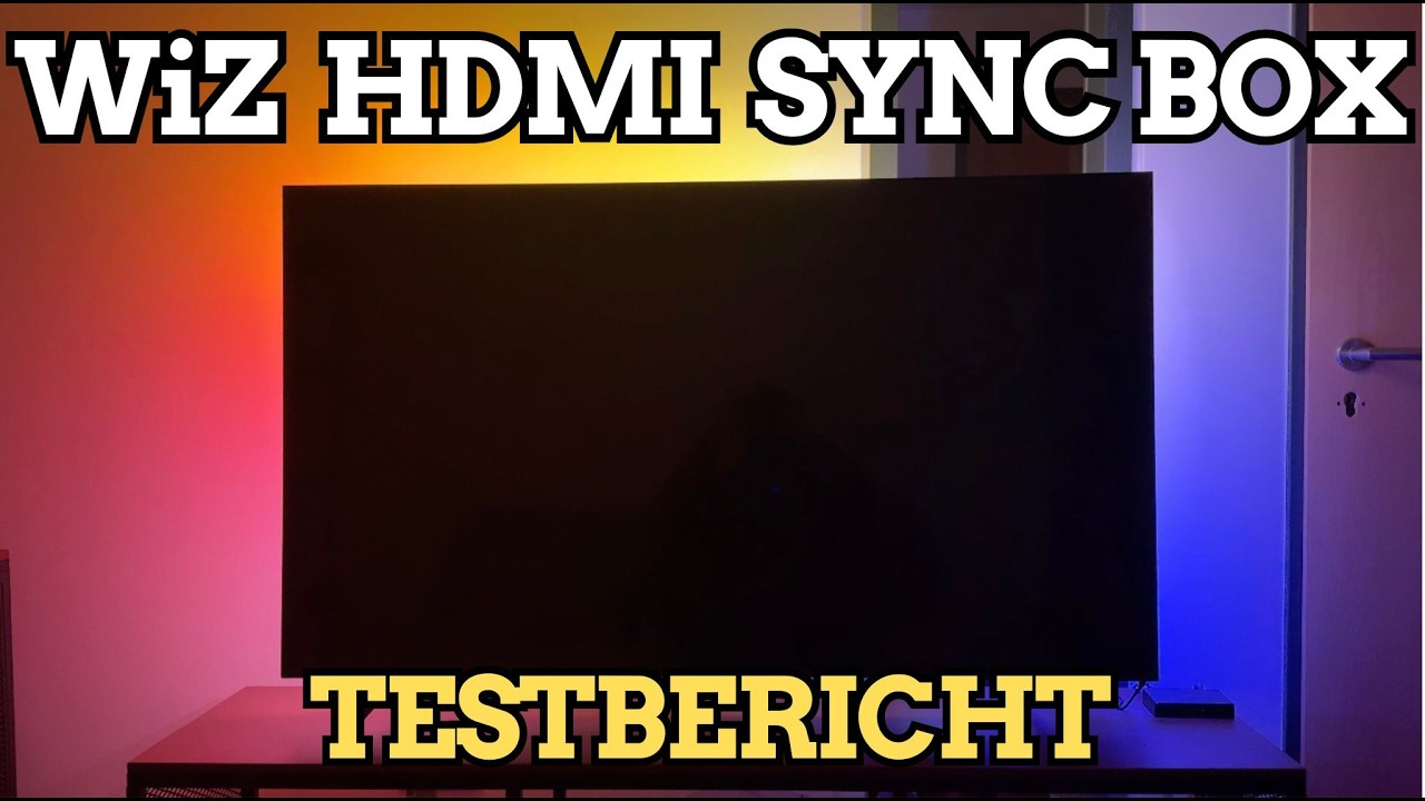 WiZ HDMI Sync Box mit TV-Hintergrundbeleuchtung im Test. Toller Effekt