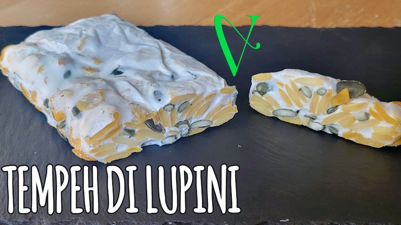 Tempeh fatto in casa: lupini, semi di zucca e profumo d’arancia