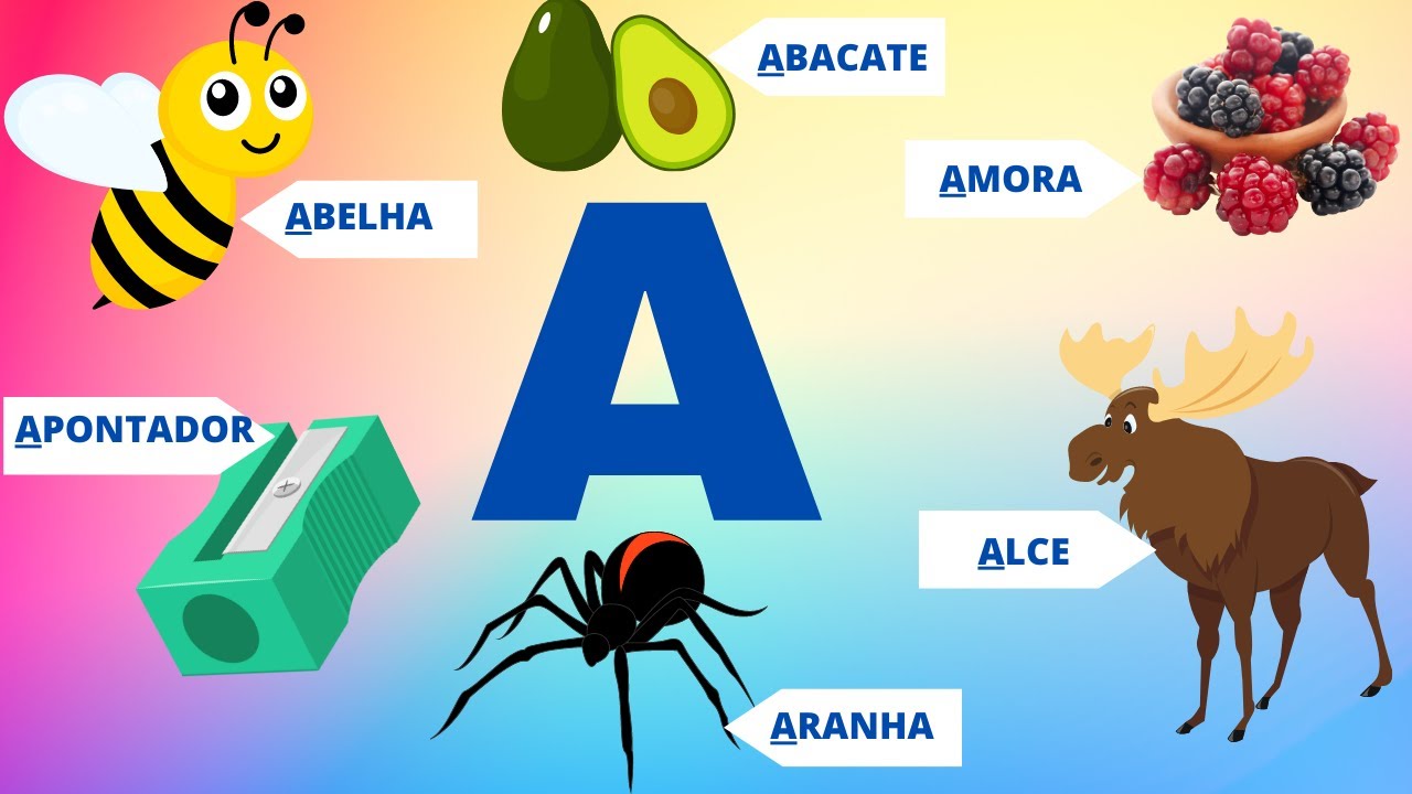LETRA A - OBJETOS - FRUTAS - ANIMAIS - EDUCAÇÃO INFANTIL