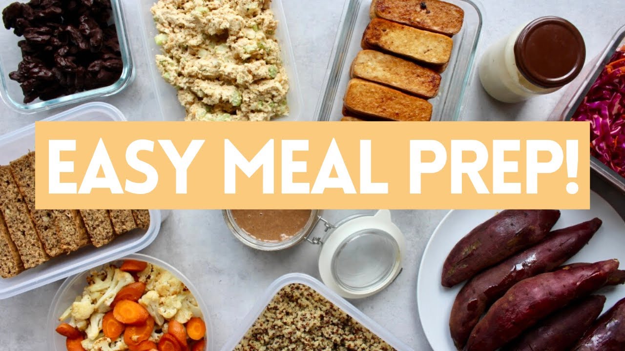 EASY PLANT BASED MEAL PREP for BEGINNERS! Tasty Recipes + FREE PDF!
