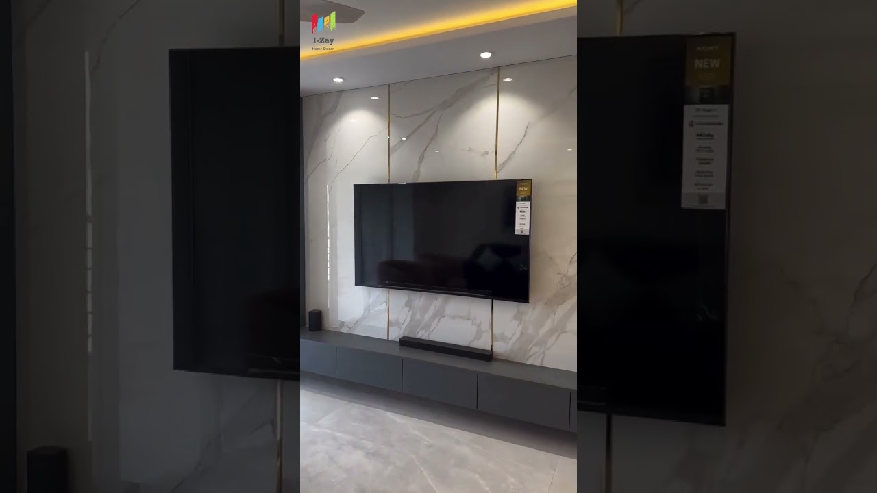 Media wall TV Unit Design: Modern and Stylish Ideas for Your Living Room #interiordesign #mediawall