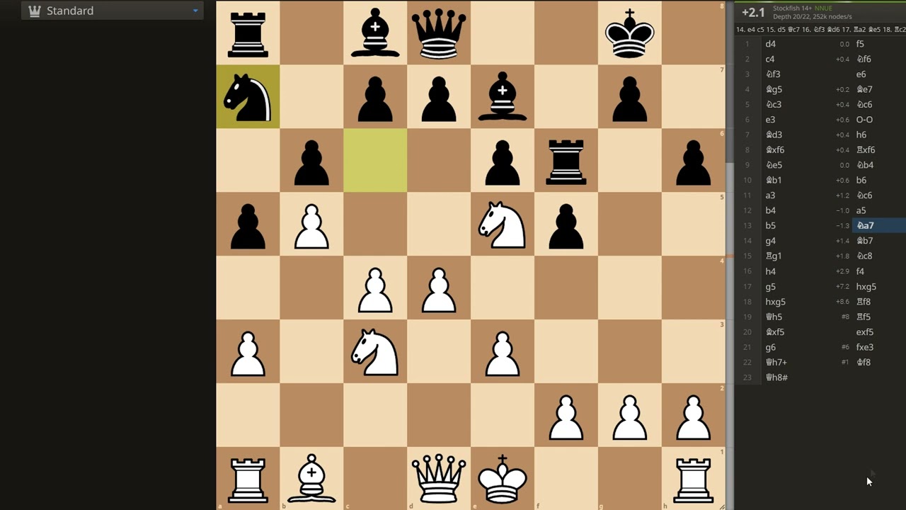 Game 2 vs Antonio (1500 chess.com bot)