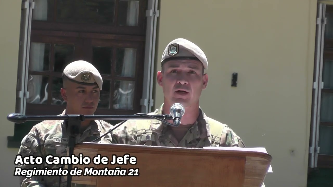 Acto cambio de Jefe del R.I.M. N°21