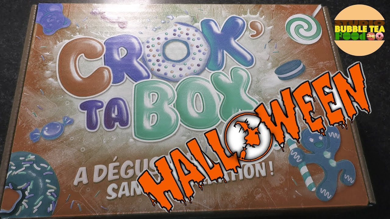 [BONBON] CROK TA BOX D'HALLOWEEN 2017 - Studio Bubble Tea Food unboxing food