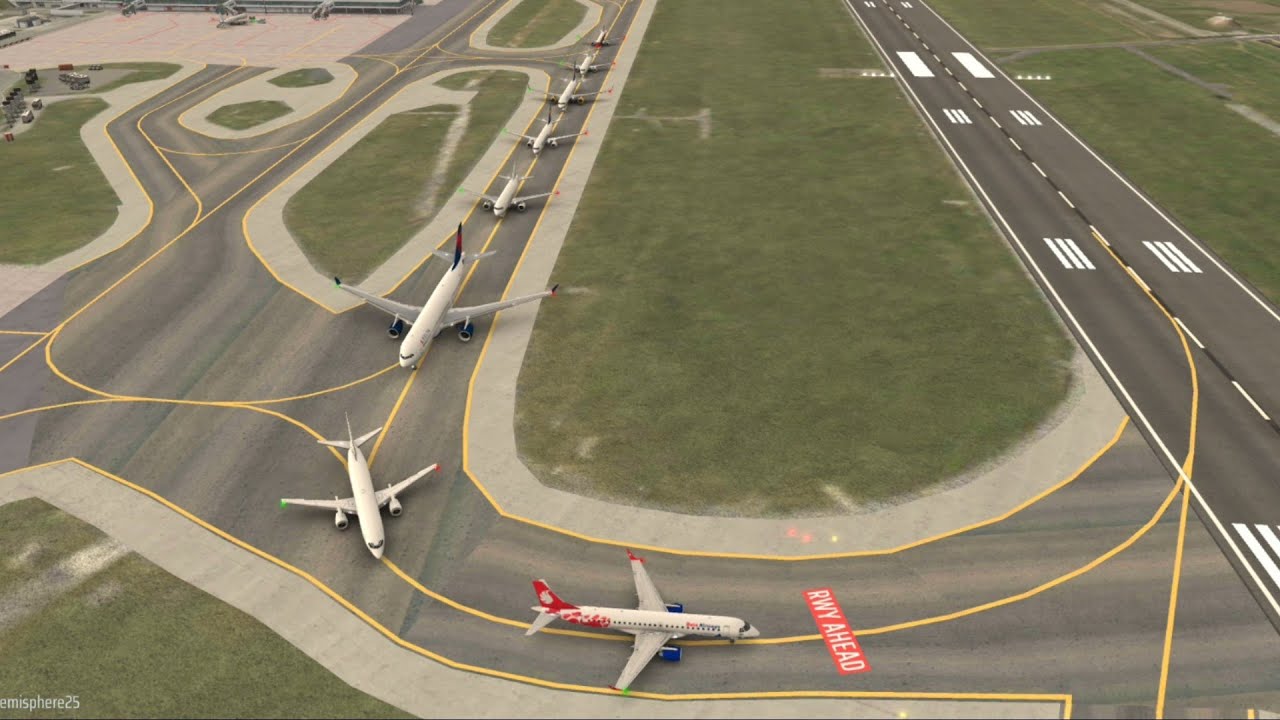 Traffic at PRG Airport | World of Airports Gameplay 