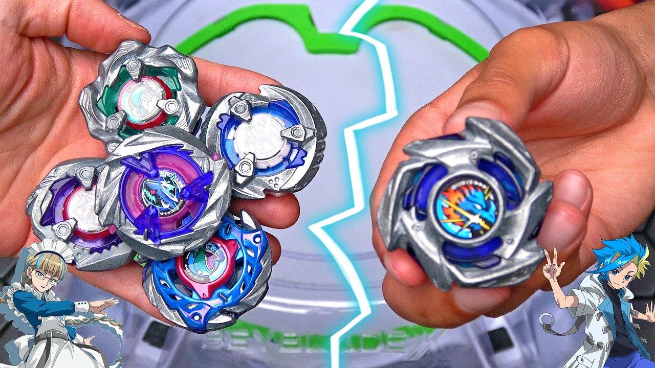DRAN STRIKE vs ALL SHARK & WHALE BEYS Beyblade X Battles