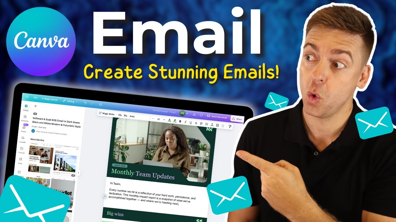 Canva Email уже здесь! | Создавайте и отправляйте email-кампании с помощью Canva