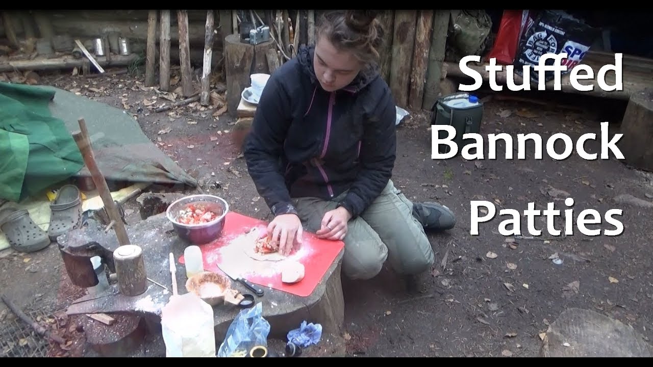 Bushcraft Stuffed Bannok Bread Patties