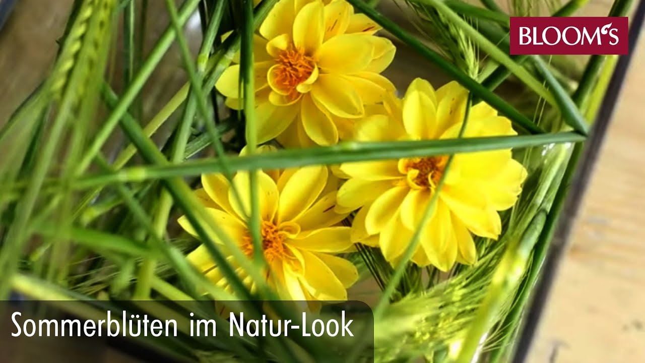 Sommerblüten im Natur-Look | DIY Sommerdeko | summer decoration | BLOOM’s Floristik